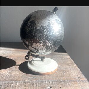 Small globe decor piece for desk or bookcase